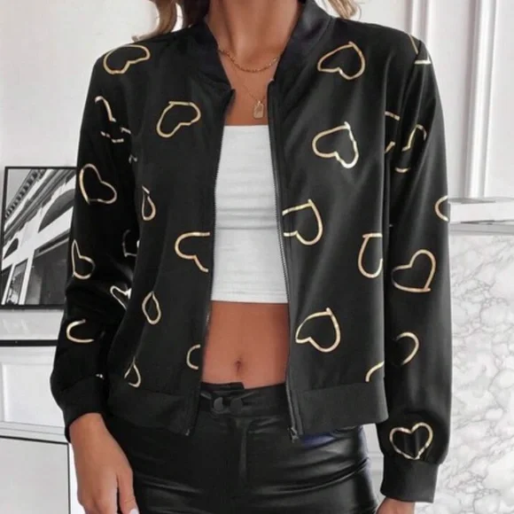 Heart print spring jacket - Picture 3 of 3